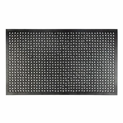 CASA PURA Gummi-Lochmatte | Arbeitsplatzmatte aus Naturgummi Arbeitsplatzmatte 90x150cm