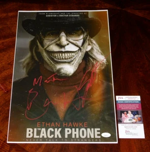 ETHAN HAWKE, MASON THAMES & DIRECTOR X3 SIGNED THE BLACK PHONE 12X18 POSTER JSA! - Picture 1 of 1