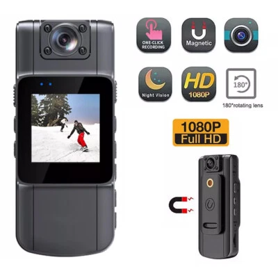 1080P Sport Action Cam Mini Body Camera Portable Video Camcorder DVR IR Night - Image 1 of 4