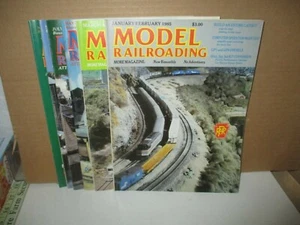 6 Magazine Back Issues: Model Railroading, Volume 15, No. 2, 3, 4, 5, 6 1985,  - Picture 1 of 7