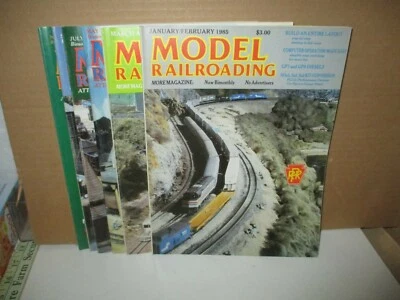 6 Magazine Back Issues: Model Railroading, Volume 15, No. 2, 3, 4, 5, 6 1985,  - Image 1 of 4