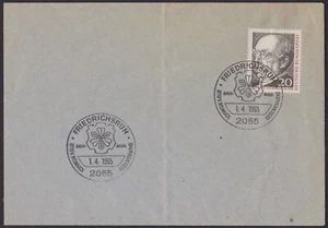 Germany 1965 150th Birth Anniversary Otto von Bismarck 20pf FDC Cover - Picture 1 of 2