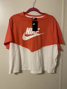 Nike Color Block Cropped Top - Picture 1 of 2