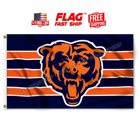 Chicago Bears Flag 3X5 Banner NFL Da Bears C FAST FREE Shipping US SELLER Cover
