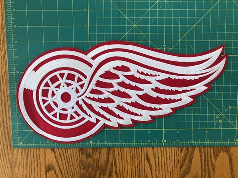 DETROIT RED WINGS JERSEY CREST PATCH JERSEY EMBROIDERED NHL LARGE NEW Cover