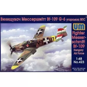 Kit de modelos a escala UNIMODELS UM 423 1:48 Messerschmitt Bf 109G-6 Hungría Fuerza Aérea - Imagen 1 de 24