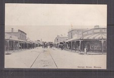 SOUTH AUSTRALIA, 1909 ppc. MOONTA, GEORGE STREET, 1d, Moonta squared circle