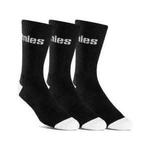 Etnies Stencil Icon Crew Socks 3 Pack - Black - Picture 1 of 1