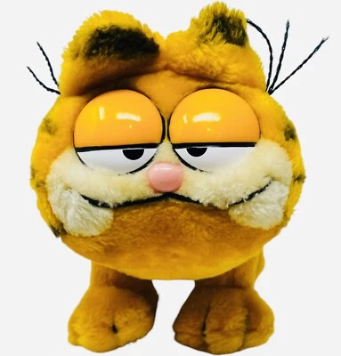1981 Garfield Cat Soft Toy Standing Plush Vintage United Feature Syndicate - Image 1 of 4