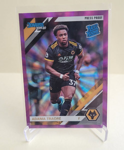 2019-20 PANINI CHRONICLES ADAMA TRAORE PURPLE LASER RATED ROOKIE #189 WOLVES