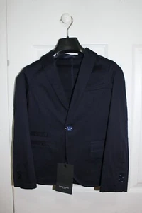 Paolo Pecora Kids Tailored Blazer One Button - Navy Blue Size 9 *NEW w/ Tag* - Picture 1 of 5