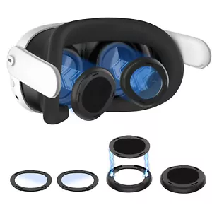 VR Glasses Magnetic Lens Spacer Protector Covers For Meta Quest 3 Anti-Scratch - Picture 1 of 7