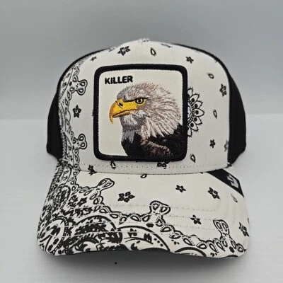 Sombrero de camionero Goorin Bros The Farm SnapBack asesino águila cachemira NUEVO auténtico Foto 1 de 2