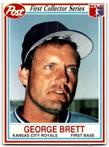 1990 Post Cereal George Brett Kansas City Royals #4