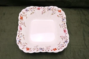 Vintage COPELAND SPODE Wicker Dale #4088 Square 7 " Serving Bowl Dinnerware Rare - Picture 1 of 6