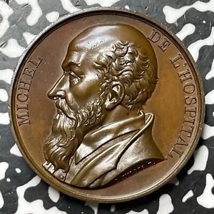 1817 France Michel De L'Hospital Medal Lot#JM7703 41mm - Picture 1 of 2