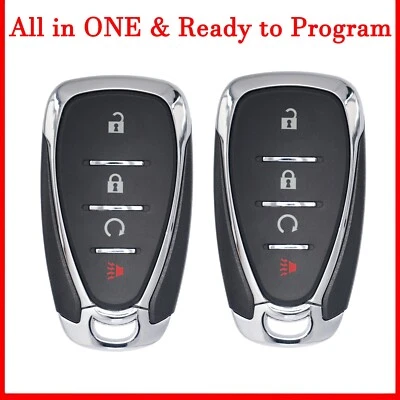 2 Repuestos Para 2017 2018 2019 2020 Chevy Trax Bolt Mando a Distancia Coche Llavero HYQ4AA Foto 1 de 4