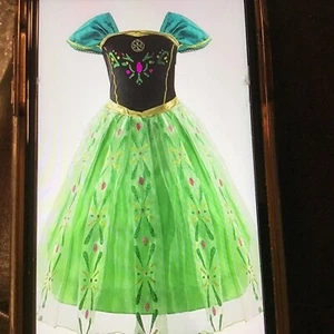 Mädchen Prinzessin Anna Verkleidung Halloween Party Kostüm NEU 4-6 Jahre alt - Bild 1 von 3