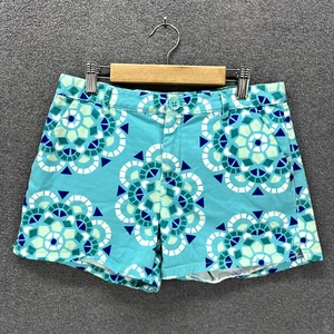 GapKids Shorts Girls Junior 16 Blue Geometric chino beach park adjustable - Picture 1 of 14