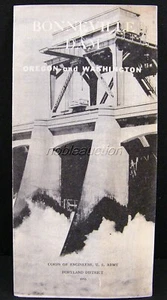 Bonneville Dam Broschüre 1955 Oregon und Washington - Bild 1 von 3