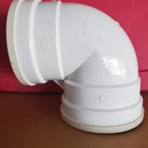 Plastic Trends PVC SDR35 Sewer 6" 90 degree Short Turn Elbow with Gasket - Picture 1 of 3