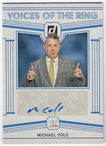Panini Chronicles WWE 2023 Donruss Voices Of The Ring automático MICHAEL COLE #VR-MCL - Imagen 1 de 1