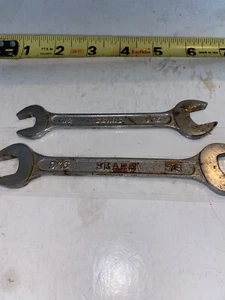 "Llaves de extremo abierto SEARS vintage Japón y Estados Unidos 1/2 9/16" y 9/16"" 5/8""" - Imagen 1 de 6