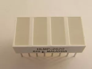 5 Stück/pcs- BARGRAPH 4 LED ROT RED - HLMP2620 Hewlett Packard Balkenanzeige - Bild 1 von 3