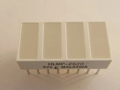 3 Stück/pcs. HLMP2620 Hewlett Packard - 4-Segment Balkenanzeige - Bild 1 von 3