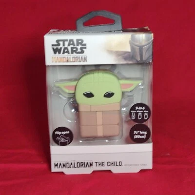 The Mandalorian Gogru 3-in-1 Retractable Cable - New Sealed Box - Image 1 of 3