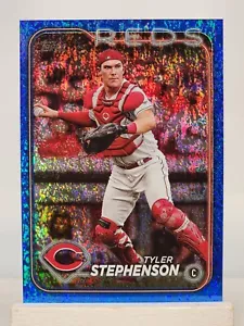 2024 Topps Tyler Stephenson Blue Holofoil #458/999 - Picture 1 of 2