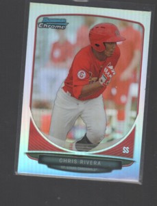 CHRIS RIVERA  2013 BOWMAN CHROME DRAFT PROSPECTS REFRACTOR #BDPP62