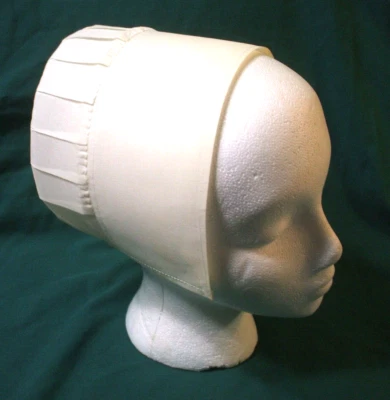 AMISH WHITE BONNET PRAYER KAPP CAP REENACTMENT  HALLOWEEN COSTUME  Teen or Child - Image 1 of 4