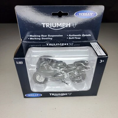 Welly Collection Triumph 2002 Daytona 955i Motorcycle Die Cast Metal No. 12176 - Image 1 of 4