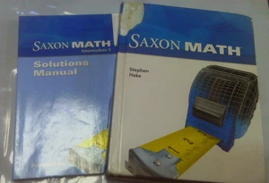 2 PC. SAXON MATH INTERMEDIATE 5 STUDENT TEXTBOOK & SOLUTIONS - Picture 1 of 4