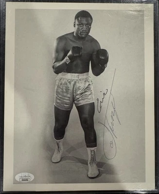 Joe Frazier Autographed/Signed 8x10 Photo Smoking Joe JSA COA Champion - Image 1 of 2