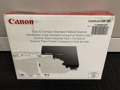 Canon CanoScan LiDE 300 Flatbed Color Image Scanner W Cables Open Box Never Used - Image 1 of 4