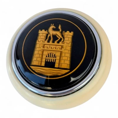 VW Horn Push For Splitscreen Beetle Ghia Wolfsburg horn push IVORY AAC444 - Image 1 of 3