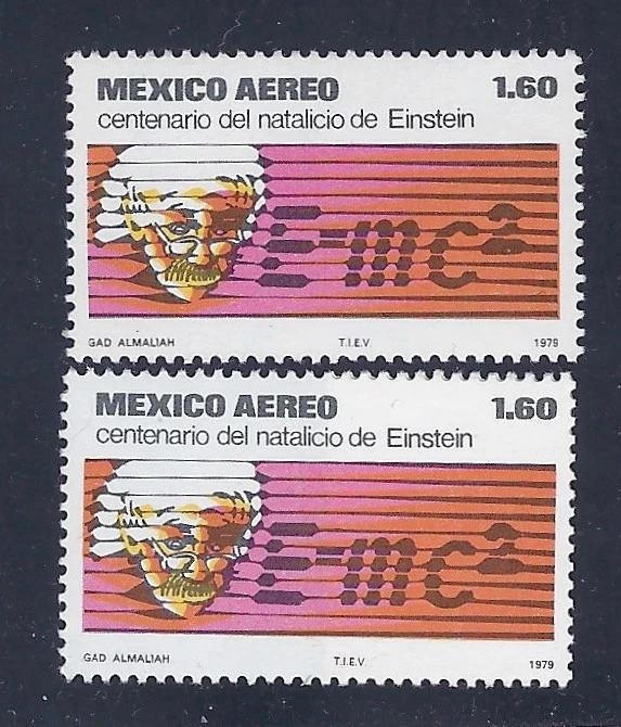 "Albert Einstein" PHOSPHORESCENCE ON 2 DIFF PPRS SC#C592 (FL145)" — 第 1/1 张图片