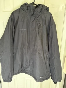 Swiss Tech Full Zip Black Activewear Heavy Hooded Men’s Jacket Size 3XL - Bild 1 von 6