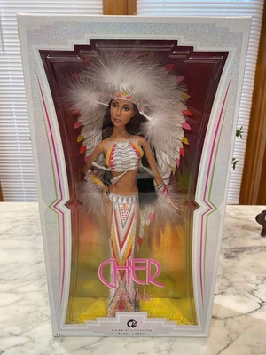 **NEW** CHER  Bob Mackie Barbie Doll Cherokee Costume  Black Label  L3548 2007 - Image 1 of 4