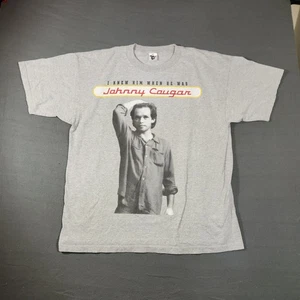John Mellencamp Tour Shirt Mens Size 2XL Gray 1999 Rural Electrition Rock Band - Foto 1 di 10