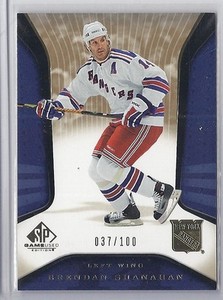2006-07 UPPER DECK SP GAME USED BRENDAN SHANAHAN GOLD UD BASE SP /100 #65
