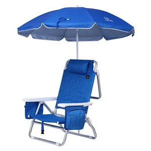 Backpack Beach Chair, Beach Chairs for Adults, Beach Chair with Umbrella Cooler - Picture 1 of 26