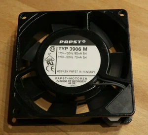 LÜFTER / 115VAC / 92mm / PAPST 3906 M / NEU - Bild 1 von 4