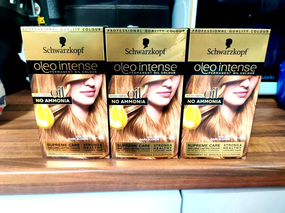 Schwarzkopf Oleo Intense Permanent Oil Colour 8-86 Golden Dark Blonde X 3 - image 1 of 1