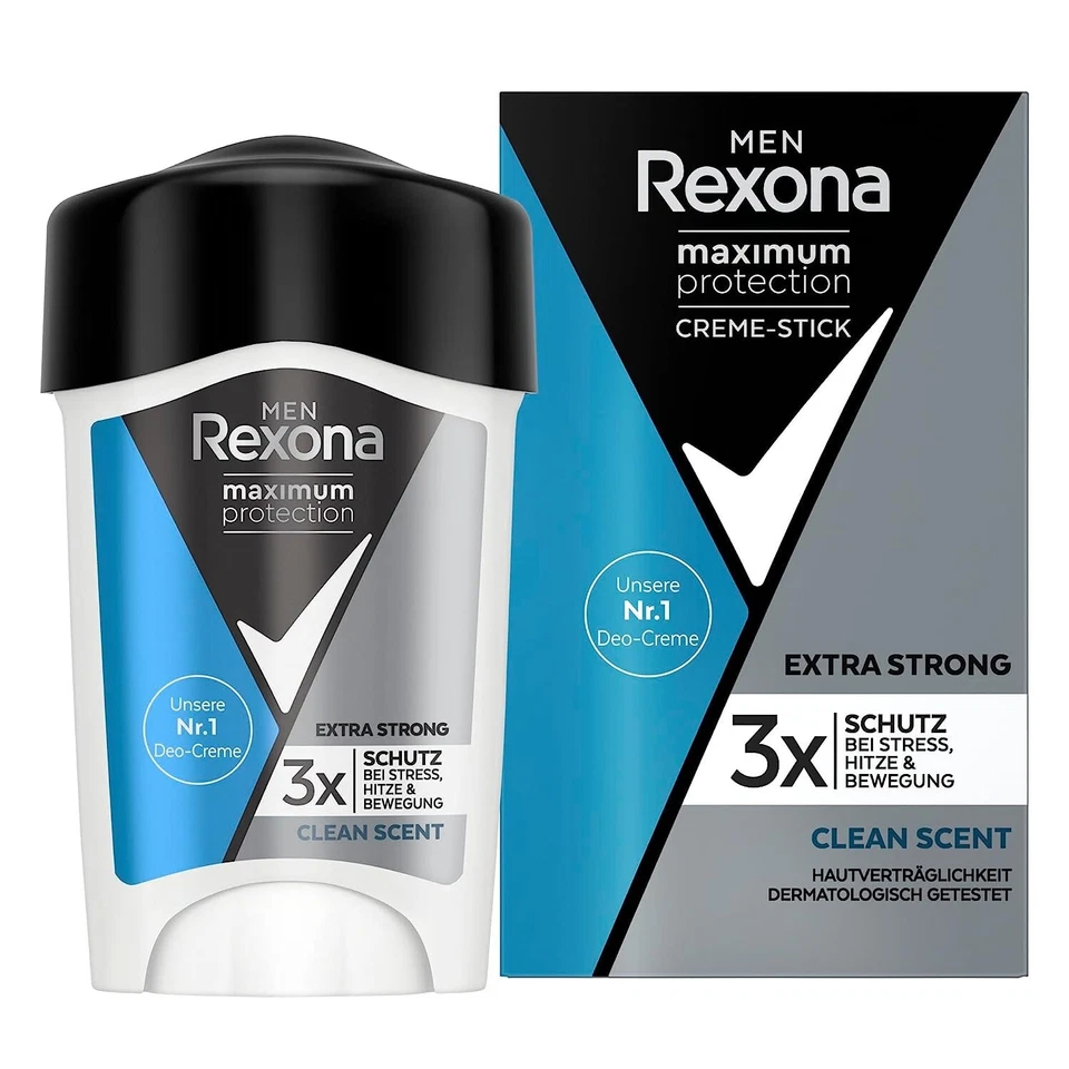 6x Rexona Men Maximum Protection Anti-Transpirant Deocreme Clean Scent (6x45ml) - Bild 1 von 1