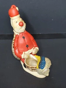 Estatuilla de Navidad De Colección Bolso de Santa Bolso Hecho de Cáscaras Filipinas - Imagen 1 de 5