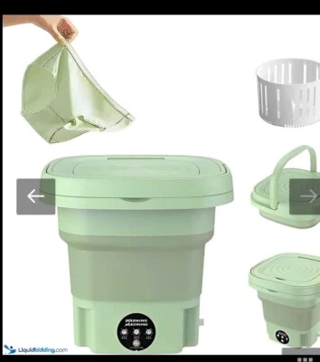 Mini Washing Machine Automatic Portable Washer Machine Underwear Baby Clothes 8L - Image 1 of 4