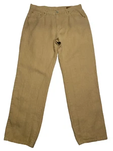 Pantalones chinos Orvis para hombre 36x32 marrón 100 % cáñamo pierna recta exterior vintage - Imagen 1 de 11